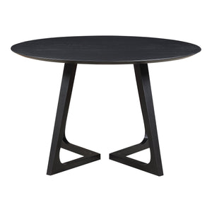 Godenza Dining Table Round Black Ash