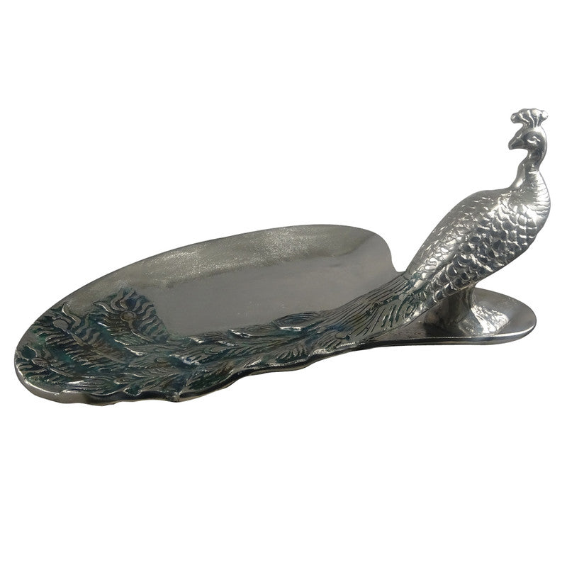 Decorative Aluminium Peacock Platter