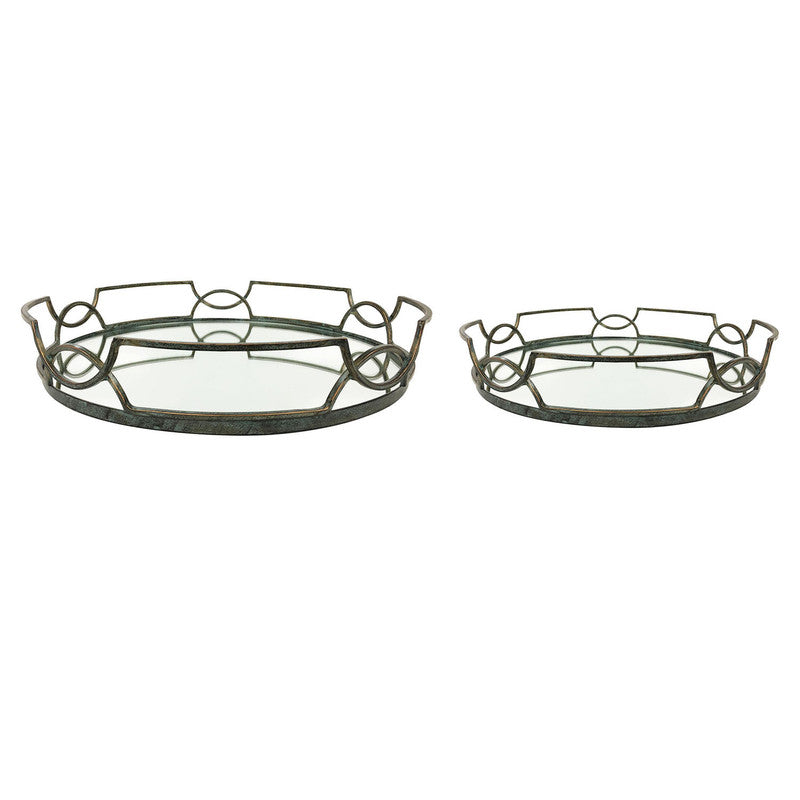 Carlson Floating Mirror Tray,Set of 2