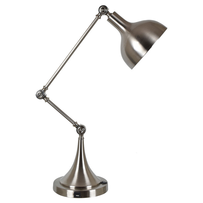 Silver Office Lamp