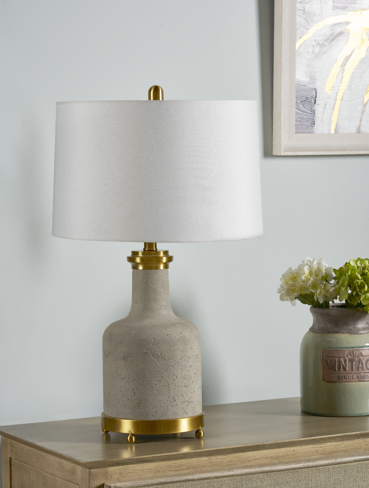 Stone Table Lamp