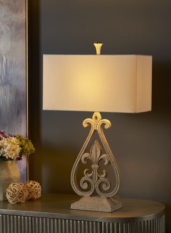 Fleur De Lis Table Lamp