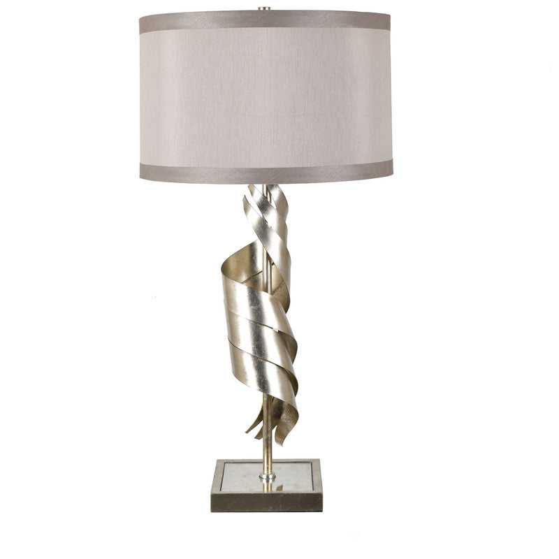 Tea Gilded Silver Triple Swirl Table Lamp