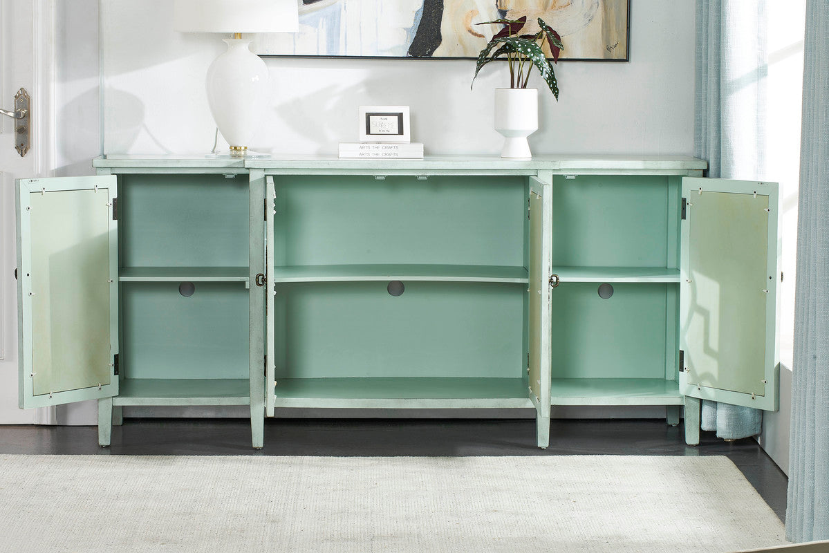 Isabelle Gray Mirrored Sideboard