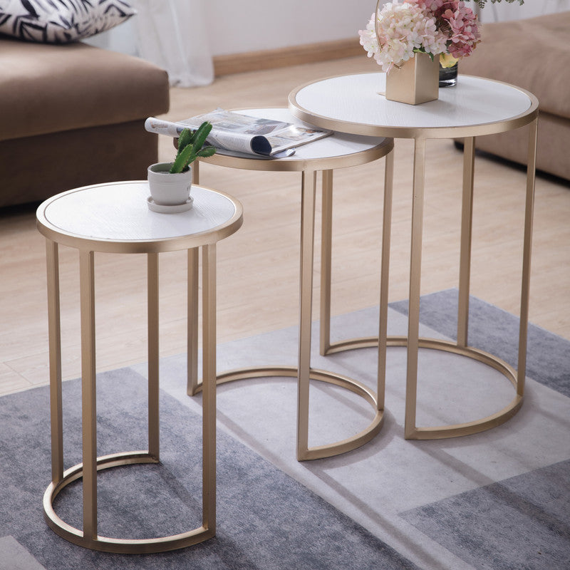 Moon Circle Side Table Set of 3