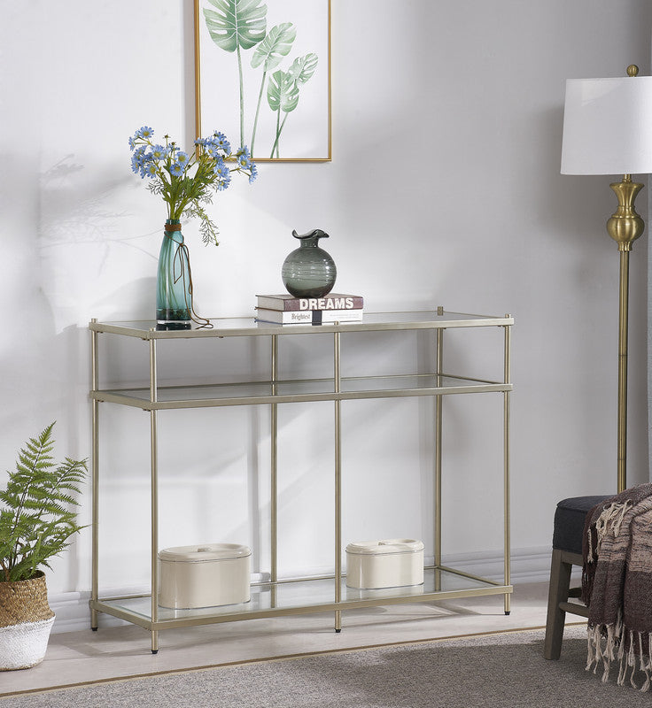 Champagne Console table