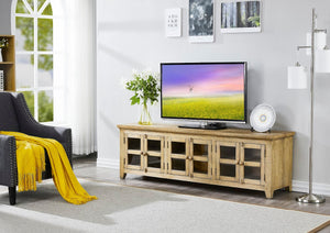 Natural TV Cabinet-6 doors