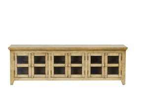 Natural TV Cabinet-6 doors