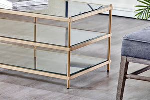 Gold Metal Coffe Table