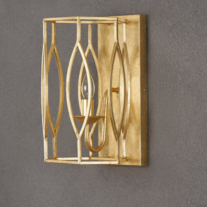 Square Gold Wall Sconce