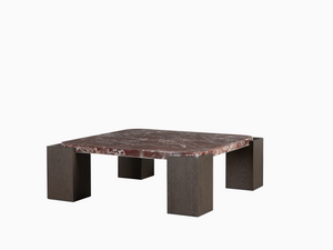 Calla Red Marble Coffee Table