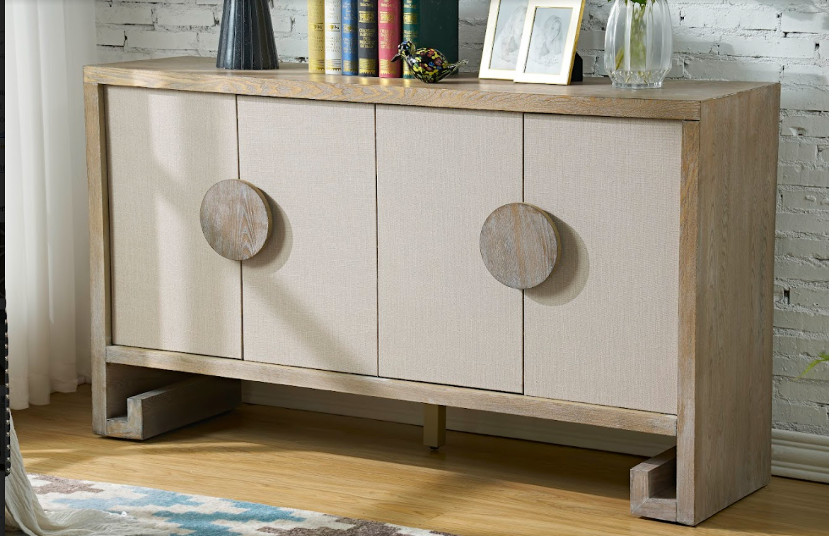 Melbourne Beige Linen Sideboard