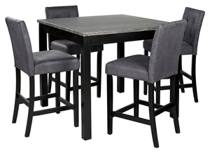 Garvine Counter Height Dining Table and Bar Stools (Set of 5)