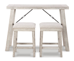 Carynhurst Counter Height Dining Table and Bar Stools (Set of 3)