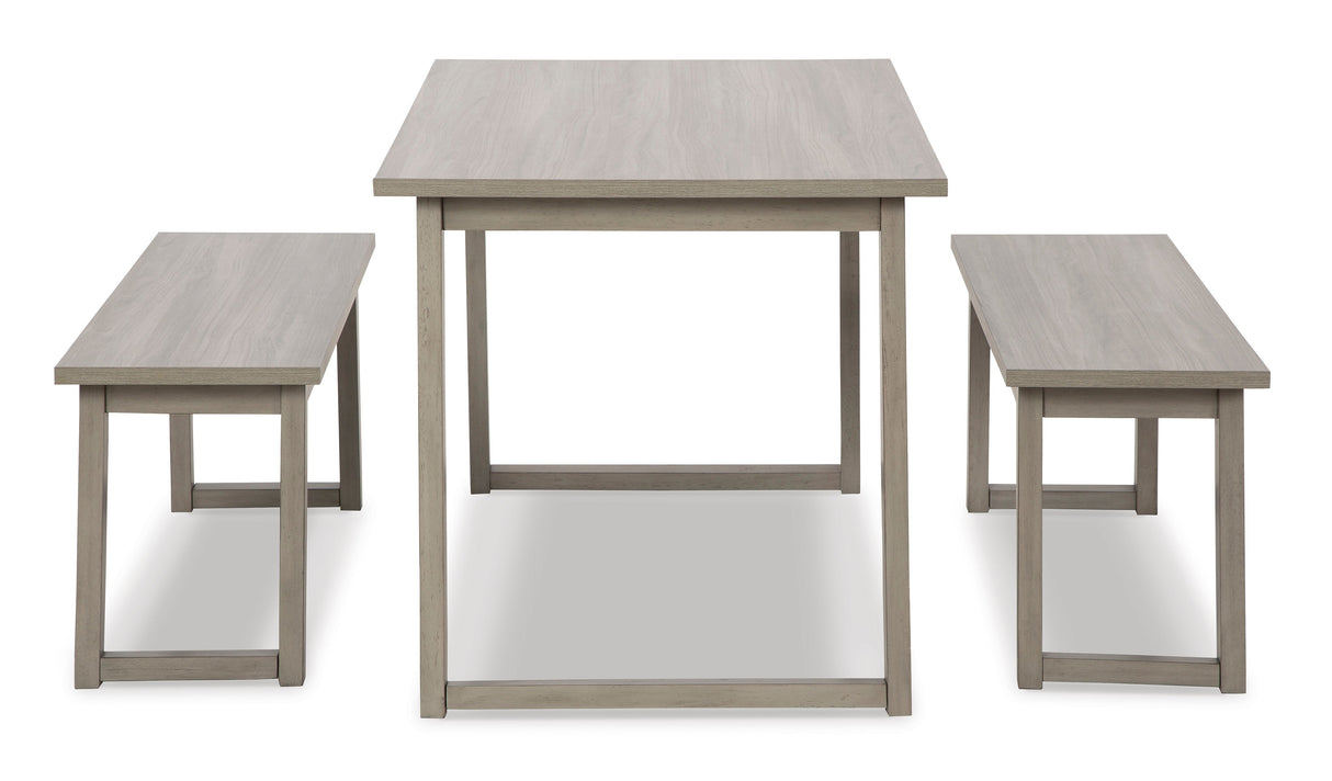 Loratti Dining Table and Benches (Set of 3)