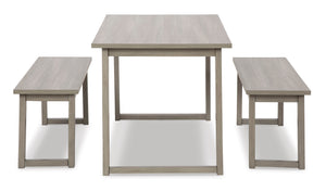 Loratti Dining Table and Benches (Set of 3)