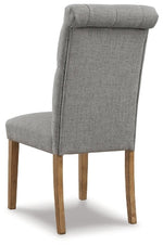 Harvina Dining UPH Side Chair (Gray)