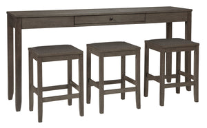 Caitbrook Counter Height Dining Table and Bar Stools (Set of 3)