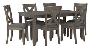 Caitbrook Dining Table and Chairs (Set of 7)