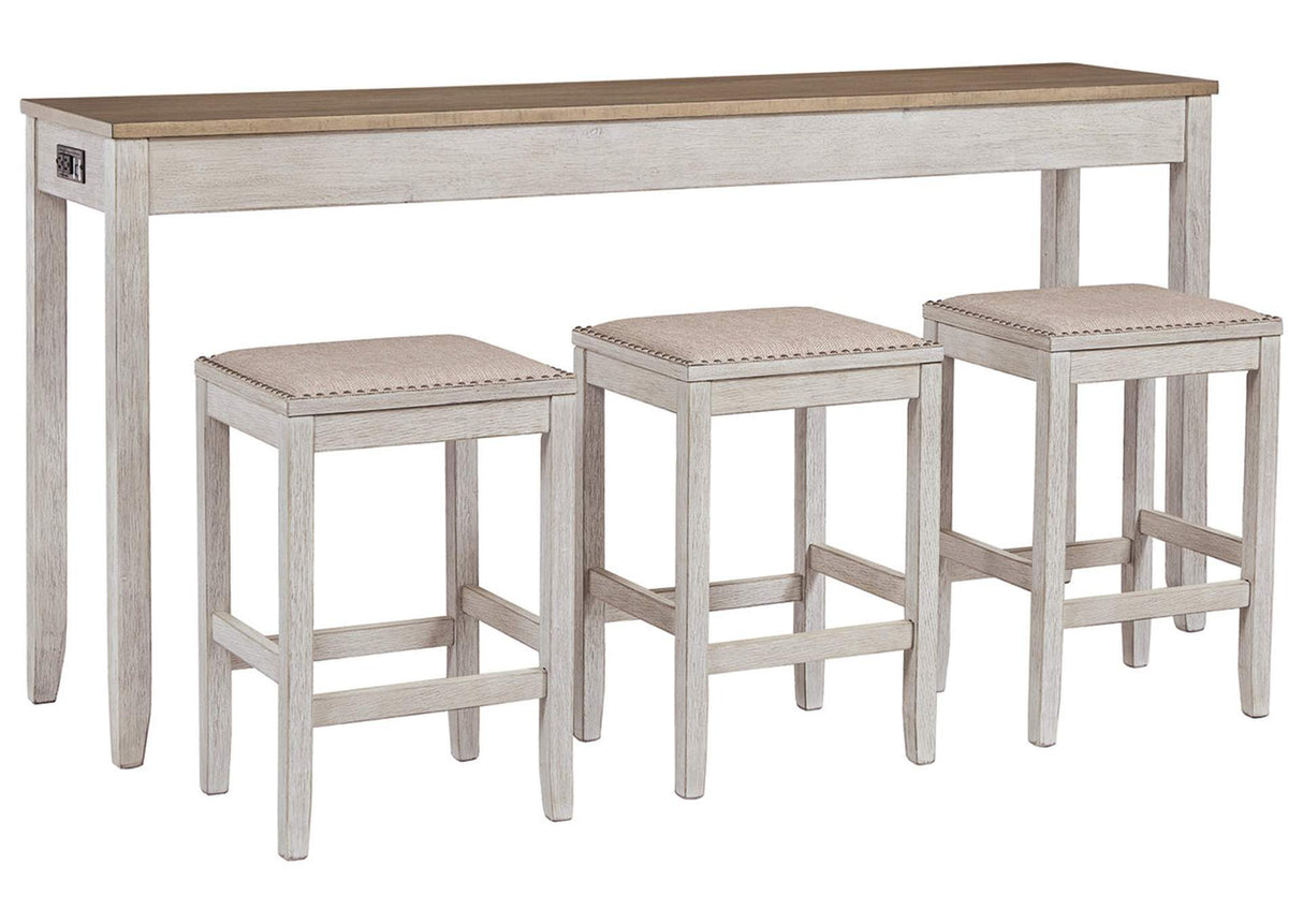 Skempton Counter Height Dining Table and Bar Stools (Set of 3)