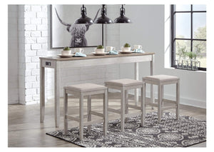 Skempton Counter Height Dining Table and Bar Stools (Set of 3)