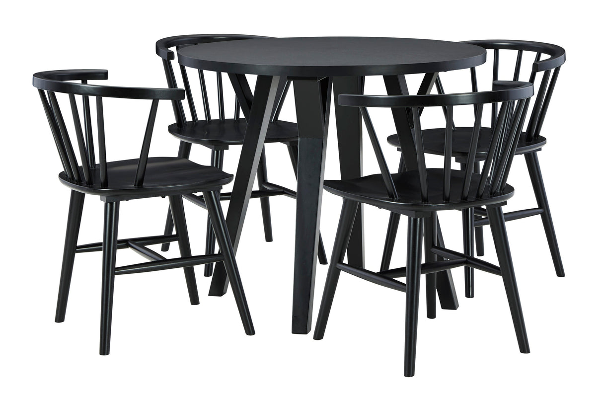 Otaska Round Dining Table Set