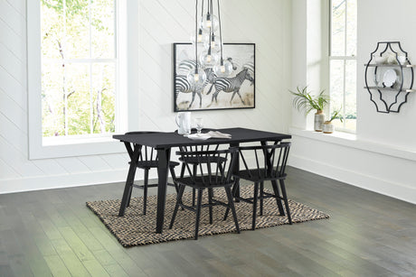 Otaska Rectangular Dining Table Set