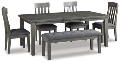 Hallanden Dining Set W Bench