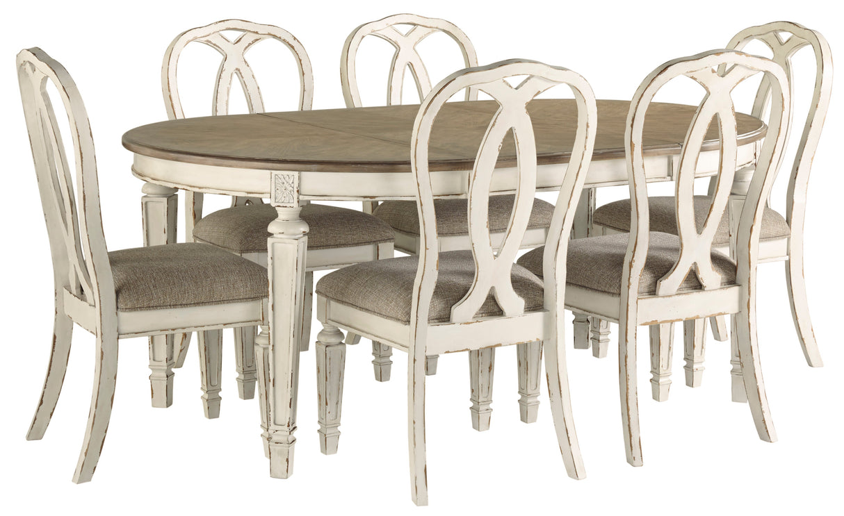 Realyn Dining Table and 6 Chairs Set