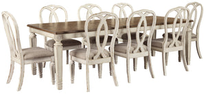 Realyn Dining Table and 8 Chairs Set