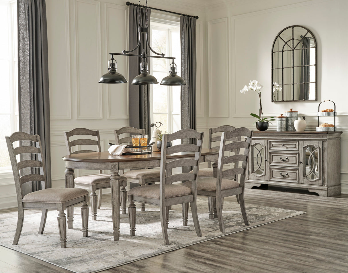 Lodenbay Dining Table Set w/server