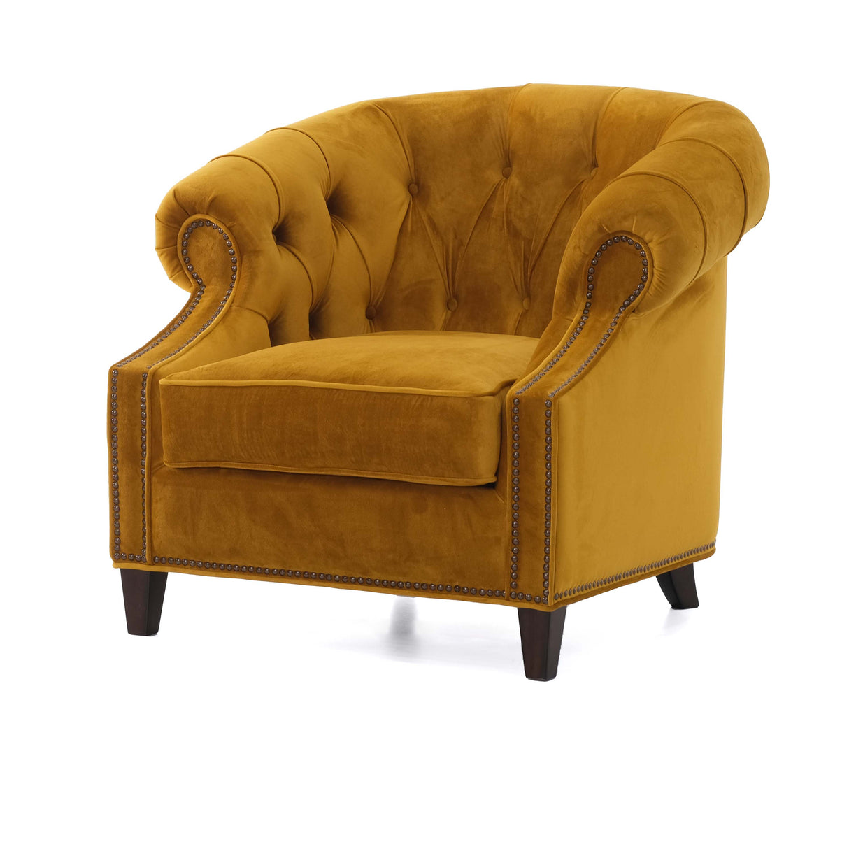 Amelia Velvet Accent Chair (96Cm)