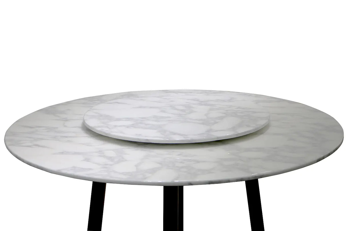 Bamboo White Marble Dining Table-4 Persons