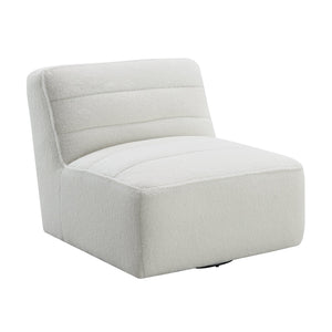 Defender Sectional Swivel Chair In White