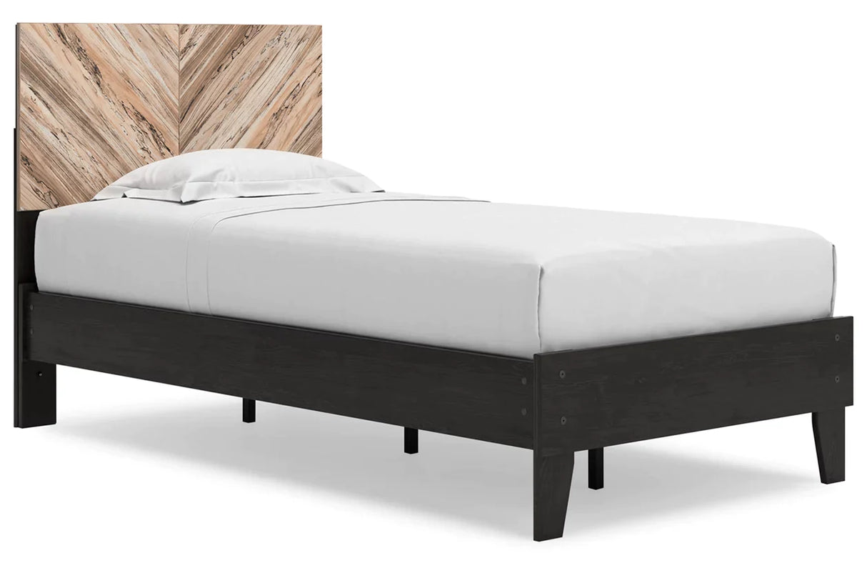 Black Piperton Twin Platform Bed Set