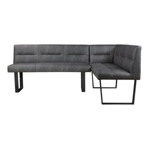 Hanlon Corner Bench Dark Grey