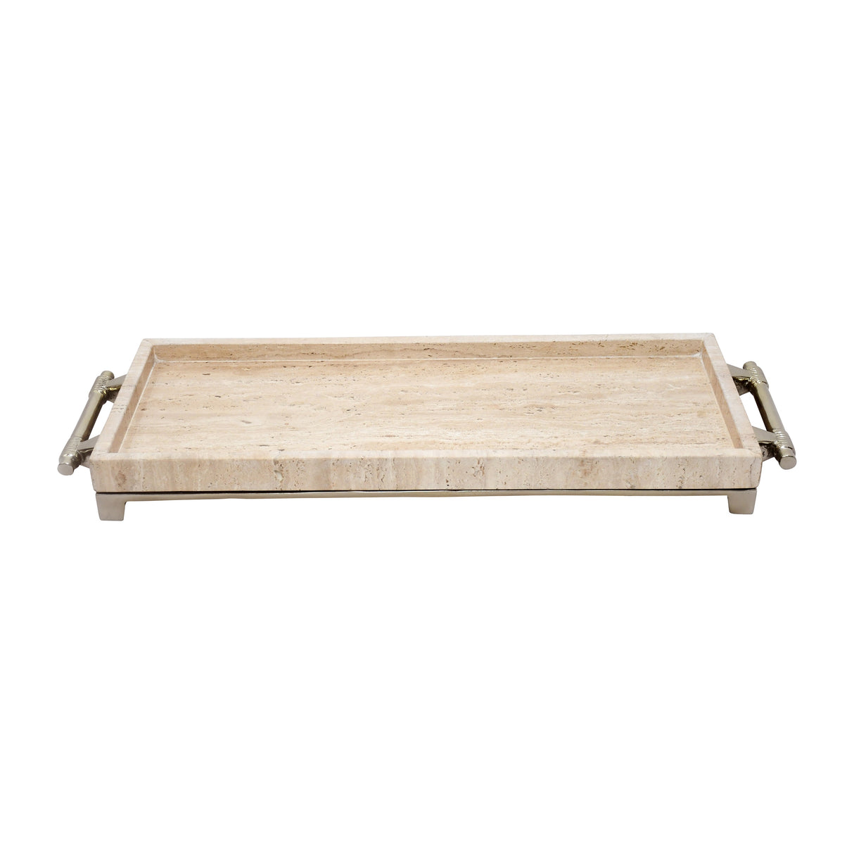 27" RAFAEL TRAVERTINE TRAY, NATURAL