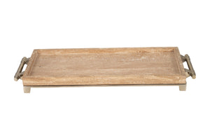 27" RAFAEL TRAVERTINE TRAY, NATURAL