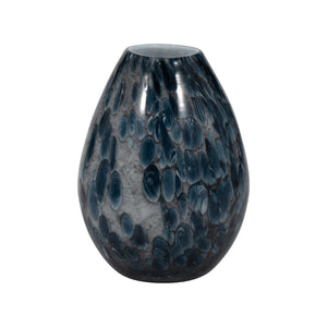 8" AMALDA SMALL BLUE GLASS VASE