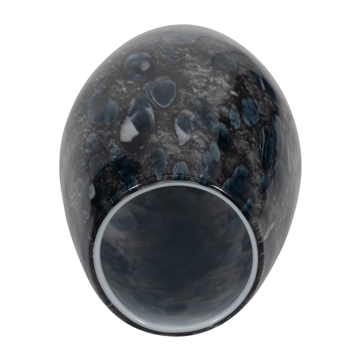 9" AMALDA MEDIUM BLUE GLASS VASE