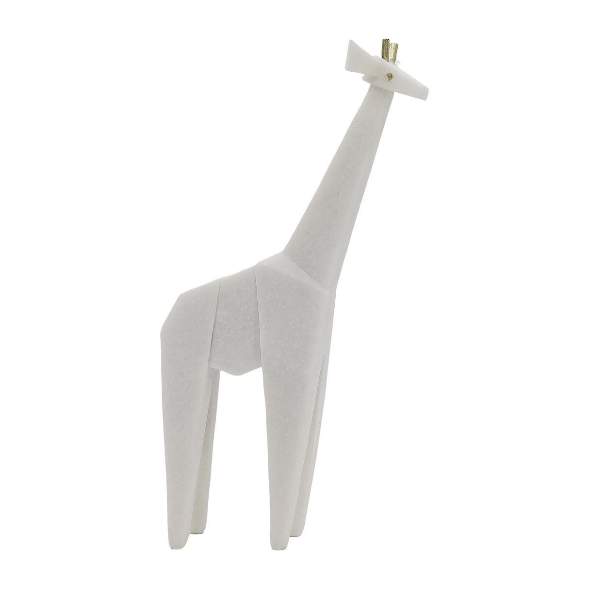 16" ANDORA GIRAFFE STATUARY, WHITE