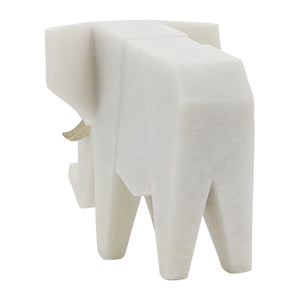 11" ANDORA ELEPHANT STATUARY, WHITE