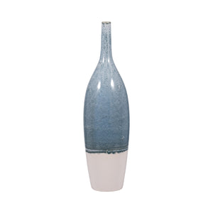 26" KASHION SMALL BLUE CERAMIC VASE