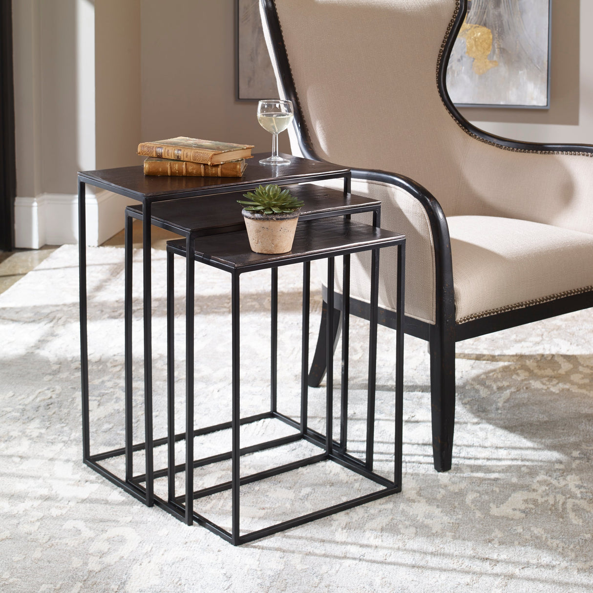 Coreene Nesting Tables, S/3