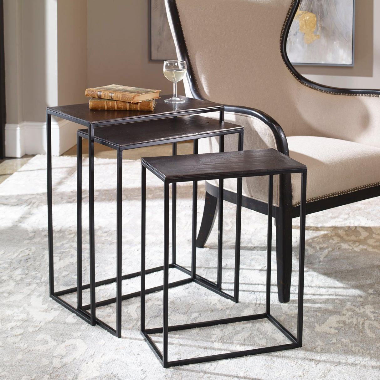 Coreene Nesting Tables, S/3