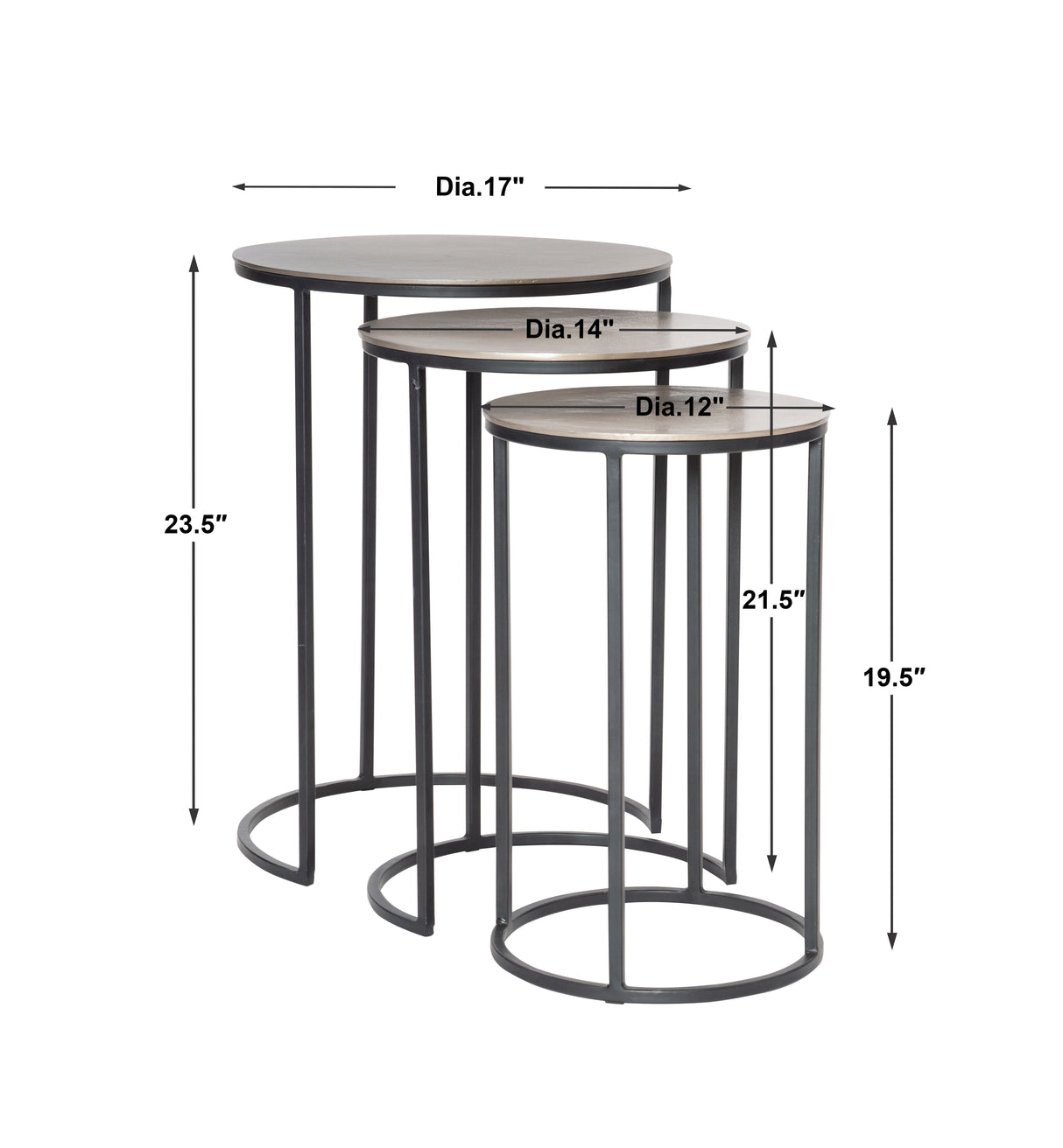 Erik Nesting Tables, S/3