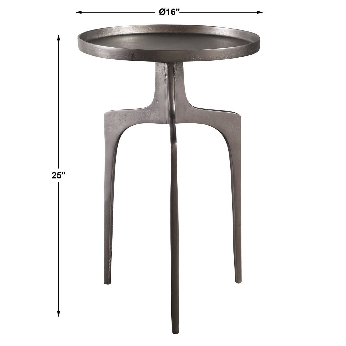 Kenna Accent Table Nickel