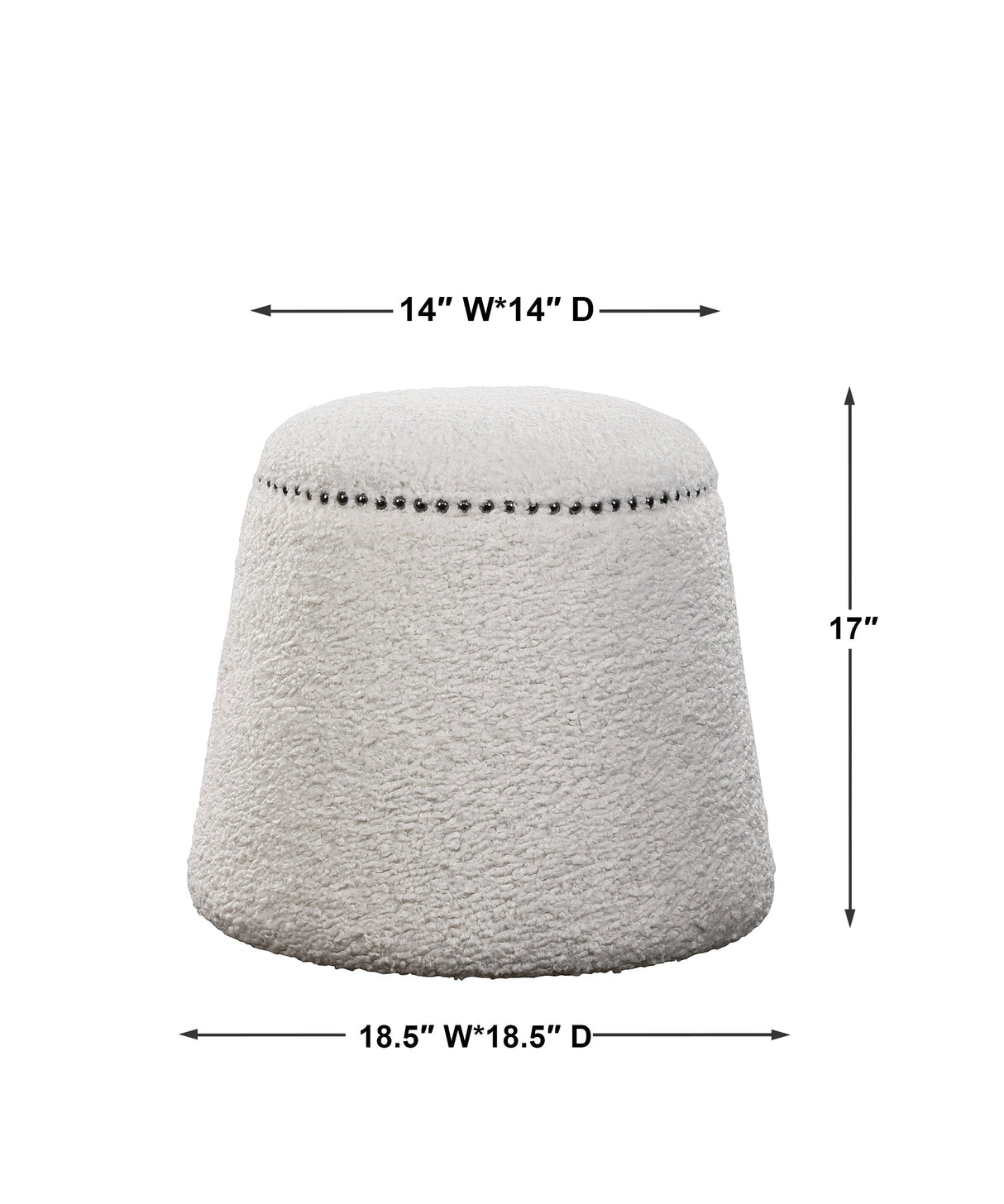 Gumdrop Ottoman, White