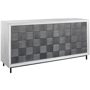 Checkerboard 4 Door Cabinet