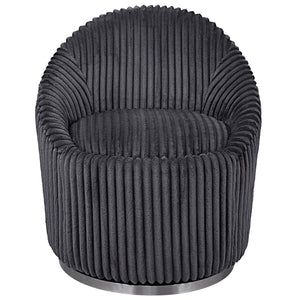 Crue Swivel Chair, Gunmetal